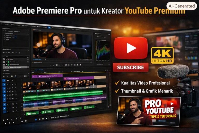 Adobe Premiere Pro untuk kreator YouTube premium