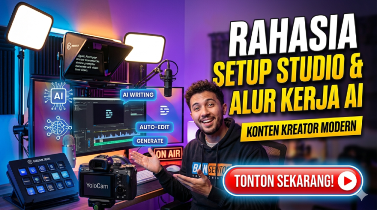 Rahasia Setup Studio & Alur Kerja AI Konten Kreator Modern