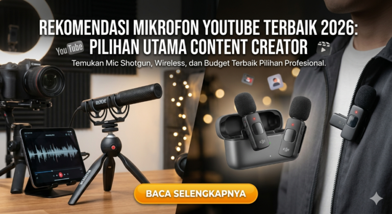 Rekomendasi Mikrofon YouTube Terbaik 2026: Pilihan Utama Content Creator