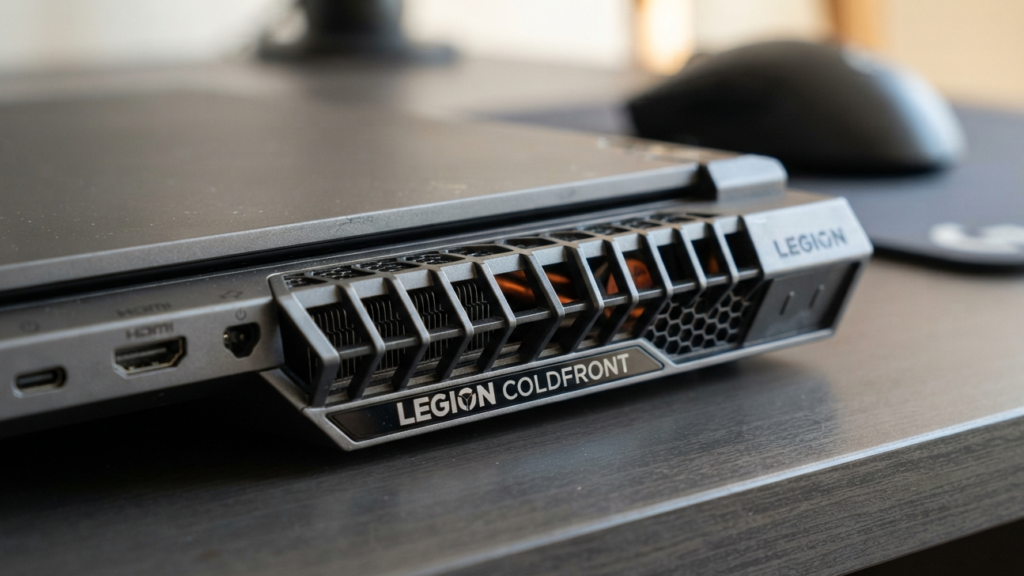 Sistem pendingin Legion Coldfront pada laptop editing video Lenovo
