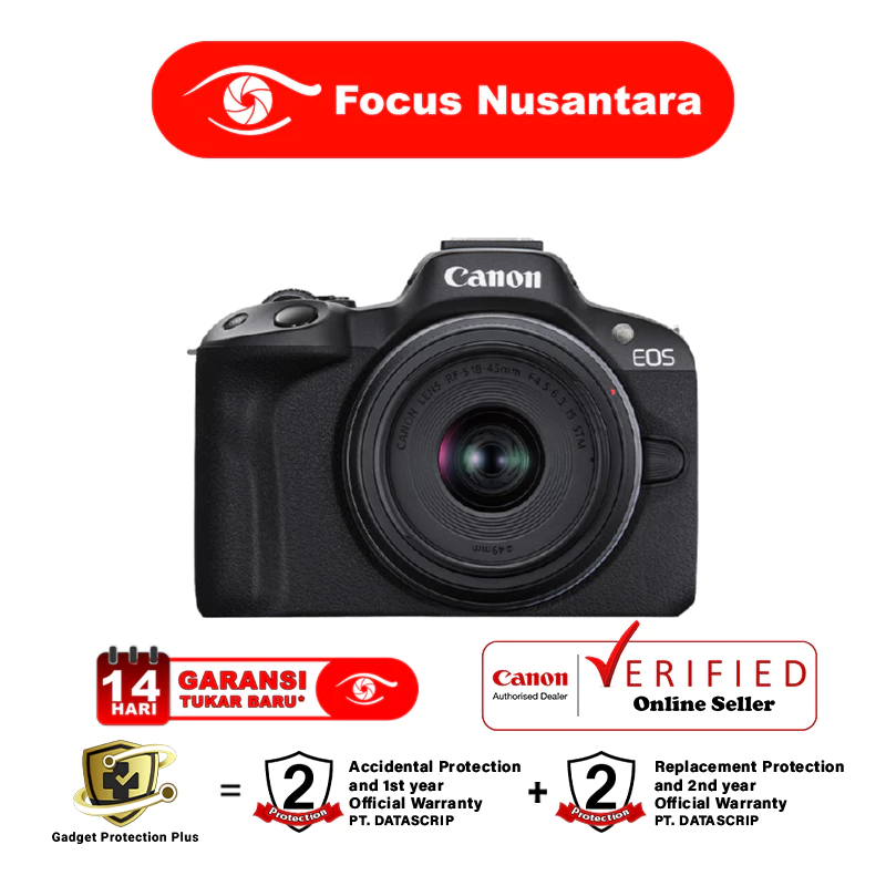 Canon EOS R50 Kit 18-45mm: Kamera Mirrorless Ringkas dan Canggih untuk Content Creator Pemula