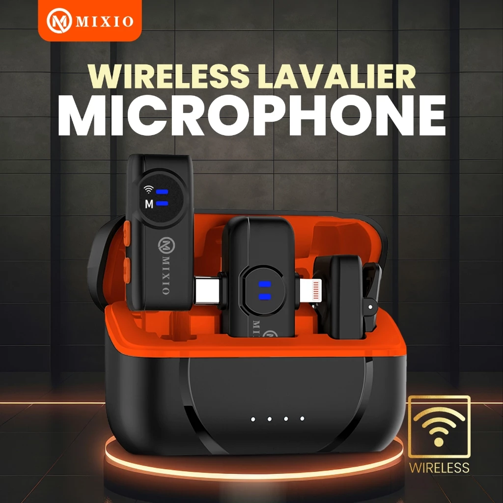 MIXIO S17Pro: Mic Wireless Clip-On Lavalier Praktis Tanpa Aplikasi untuk Android & iPhone
