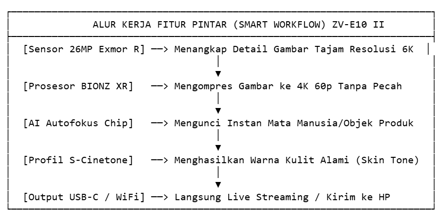 ALUR KERJA FITUR PINTAR (SMART WORKFLOW) ZV-E10 II