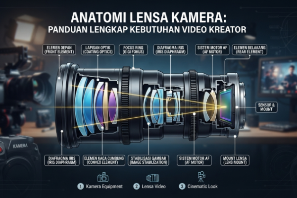 Anatomi Lensa Kamera: Panduan Lengkap Kebutuhan Video Kreator (Update 2026)