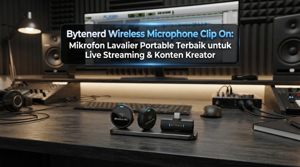 Ulasan Bytenerd Wireless Microphone Clip On: Mikrofon Lavalier Portable Terbaik untuk Live Streaming & Konten Kreator