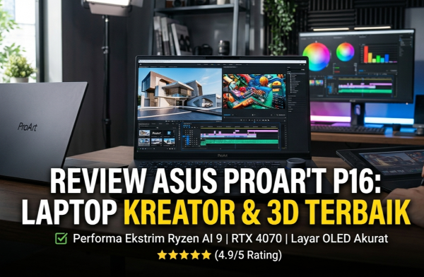 Review ASUS ProArt P16: Laptop Kreator & 3D Terbaik