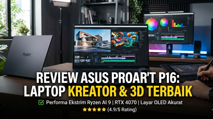 Review ASUS ProArt P16 Ryzen AI 9: Laptop Editor & 3D Terbaik