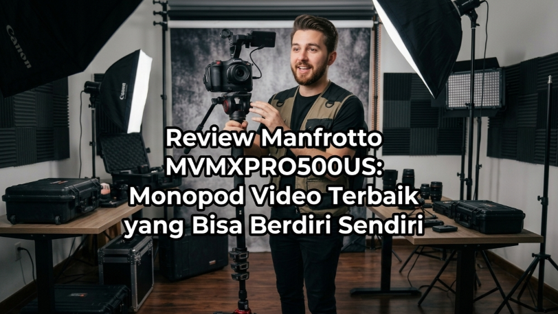 Review Manfrotto MVMXPRO500US: Monopod Video Terbaik yang Bisa Berdiri Sendiri