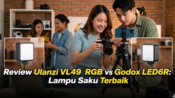 Review Ulanzi VL49 RGB vs Godox LED6R: Lampu Saku Terbaik