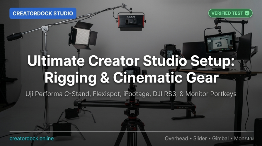 The Ultimate Creator Studio Setup: Rigging Overhead, Stabilizer, & Monitor untuk Produksi Sinematik