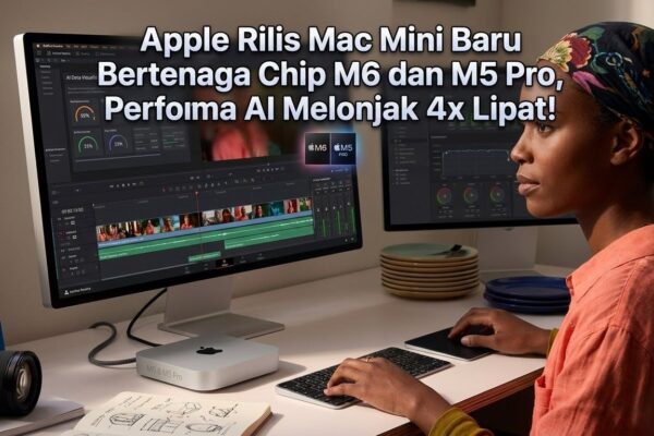 Apple Rilis Mac Mini Baru Bertenaga Chip M6 dan M5 Pro, Performa AI Melonjak 4x Lipat!
