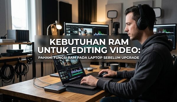 Kebutuhan RAM untuk Editing Video: Pahami Fungsi RAM Pada Laptop Sebelum Upgrade