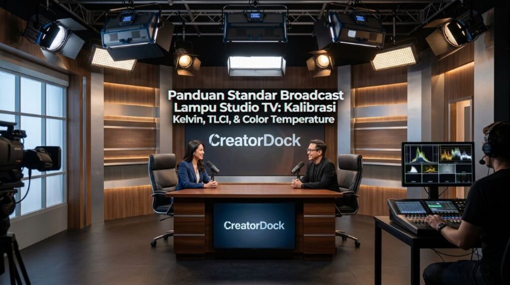 Panduan Standar Broadcast Lampu Studio TV: Kalibrasi Kelvin, TLCI, & Color Temperature