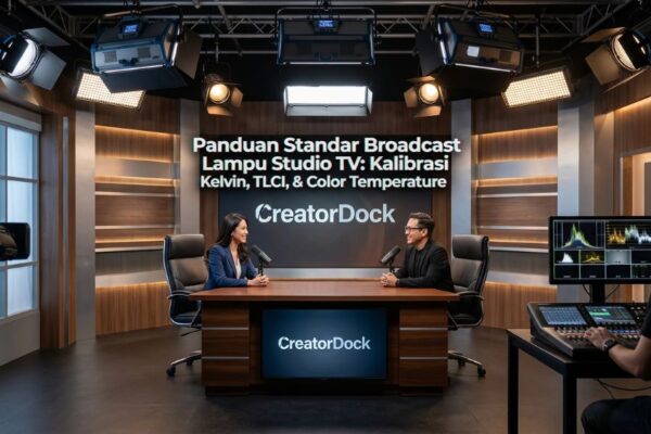 Panduan Standar Broadcast Lampu Studio TV: Kalibrasi Kelvin, TLCI, & Color Temperature
