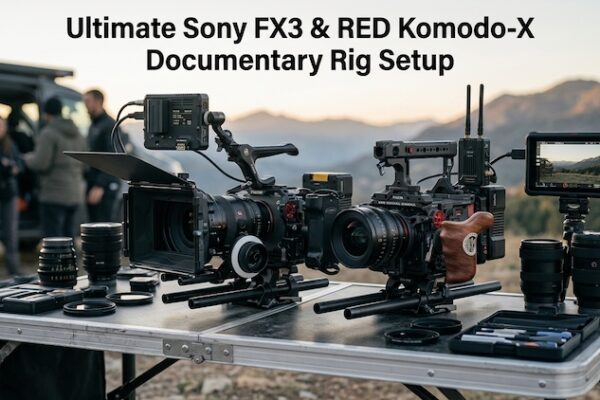 Ultimate Sony FX3 & RED Komodo-X Documentary Rig Setup (Battery, Audio, & Cage Guide)