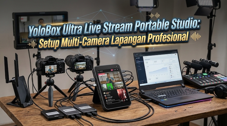 YoloBox Ultra Live Stream Portable Studio: Setup Multi-Camera Lapangan Profesional